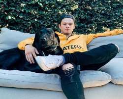 He is an animal lover and has a pet dog.